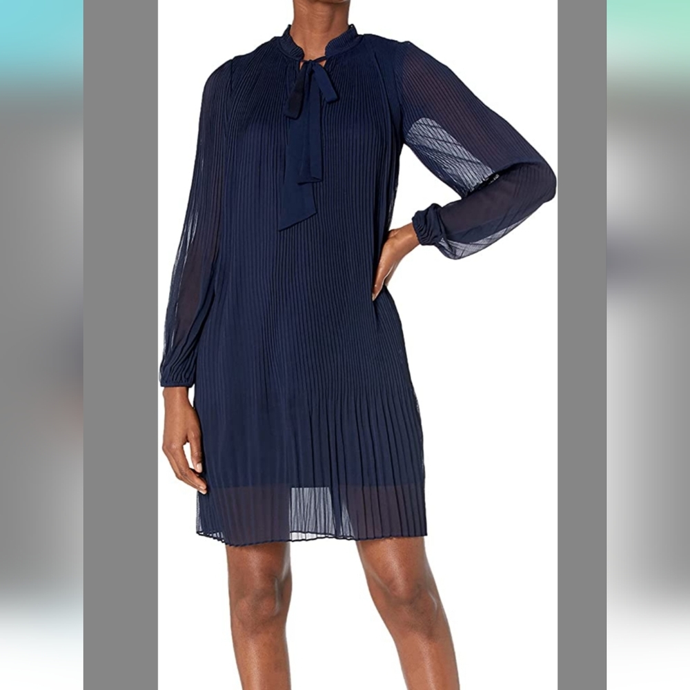 Pleated Black DKNY dress